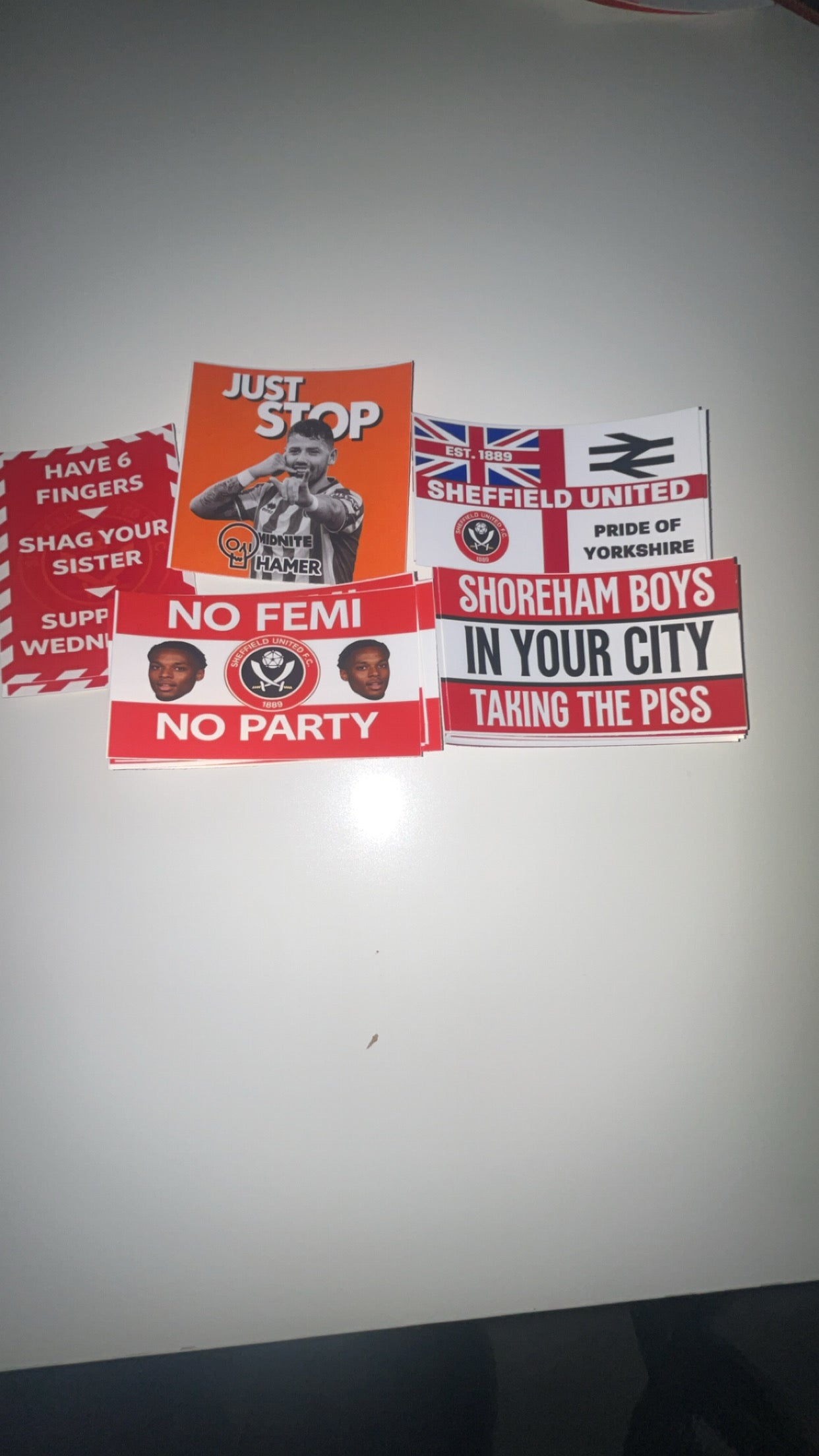 50 SUFC sticker bundle