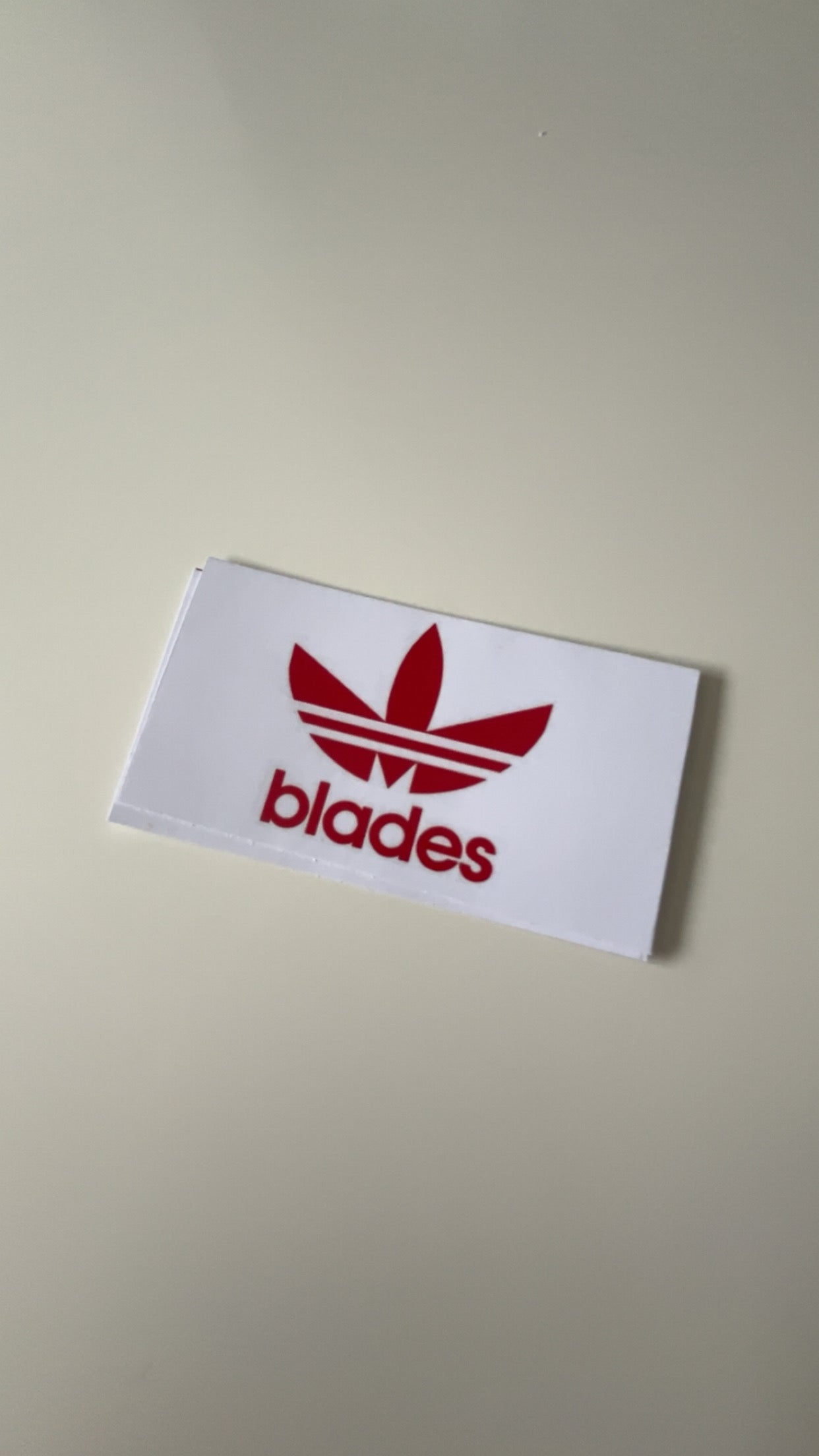 adidas blades sticker