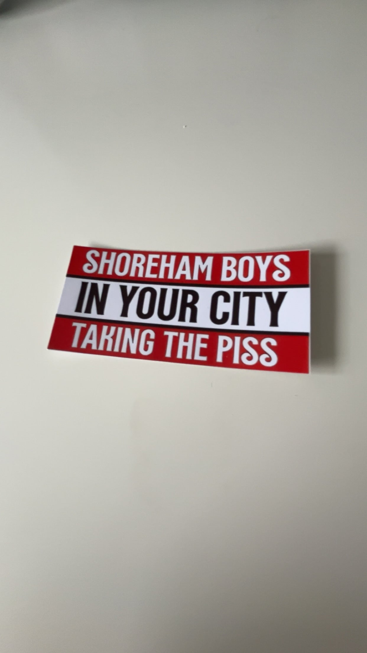 in your city taking the piss sufc sticker
