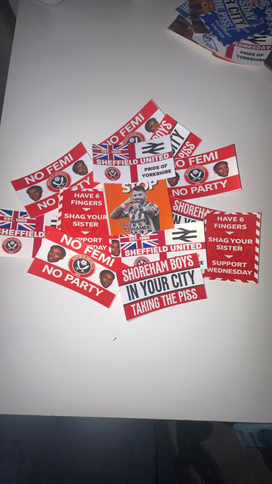 50 SUFC sticker bundle