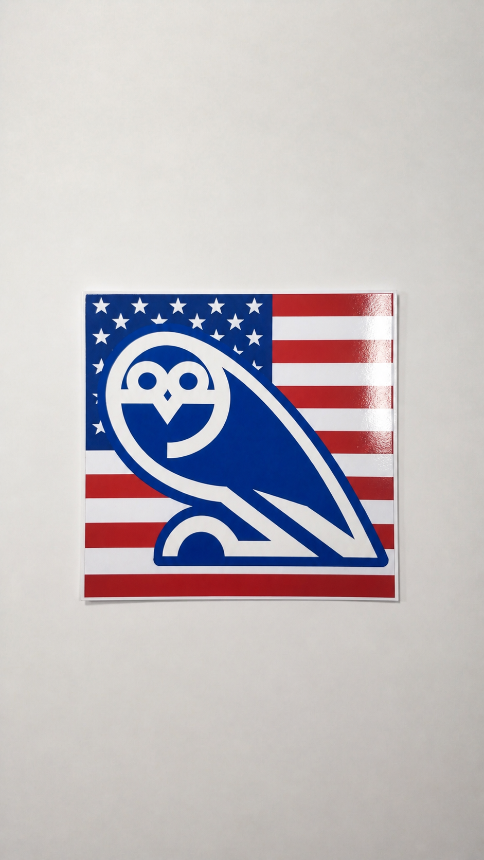 USA owls sticker